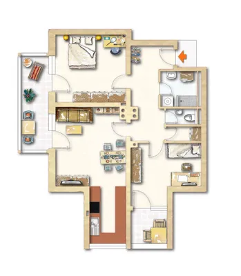 3-Zimmer-Wohnung mieten in Gmunden – 80 m², € 996 – Bild 8 von 8