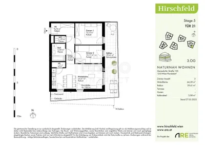 3-Zimmer-Wohnung kaufen in Wien – 66,29 m², € 408.000 – Bild 8 von 8