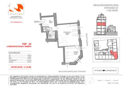 2-Zimmer-Wohnung kaufen in Wien – 51,59 m², € 295.000 – Bild 13 von 13