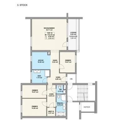 3-Zimmer-Wohnung kaufen in Wien – 118 m², € 895.500 – Bild 11 von 12