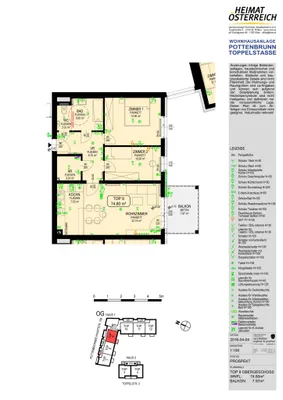 3-Zimmer-Wohnung mieten in Sankt Pölten – 74,8 m², € 901 – Bild 15 von 15