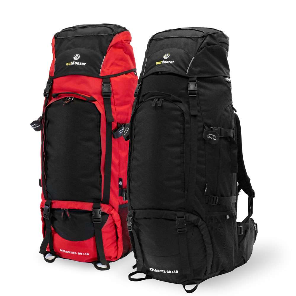 Reiserucksack Atlantis 90+10 von outdoorer - der Rucksack für Backpacking,  Weltreise - idealer 100l Rucksack mit Frontöffnung