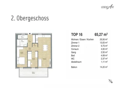 3-Zimmer-Wohnung mieten in Graz – 65 m², € 946 – Bild 2 von 18