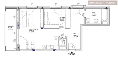 2-Zimmer-Wohnung mieten in Wien – 60 m², € 1.149 – Bild 11 von 13