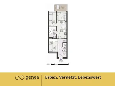 3-Zimmer-Wohnung mieten in Graz – 55,33 m², € 829 – Bild 2 von 28