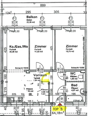 3-Zimmer-Wohnung mieten in Graz – 64,18 m², € 910 – Bild 9 von 11
