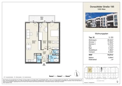 3-Zimmer-Wohnung kaufen in Wien – 72,43 m², € 449.000 – Bild 9 von 11