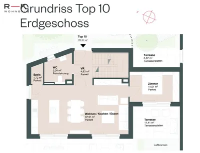 4-Zimmer-Wohnung kaufen in Salzburg Stadt – 113,61 m², € 1.710.000 – Bild 3 von 6