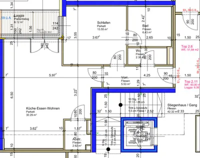 2-Zimmer-Wohnung mieten in Wels – 60,8 m², € 895 – Bild 8 von 8