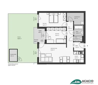 3-Zimmer-Wohnung kaufen in Sankt Pölten Land – 82,61 m², € 279.500 – Bild 20 von 20