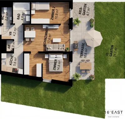 3-Zimmer-Wohnung kaufen in Wien – 61,1 m², € 418.035 – Bild 8 von 8