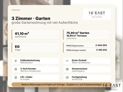 3-Zimmer-Wohnung kaufen in Wien – 61,1 m², € 418.035 – Bild 4 von 8