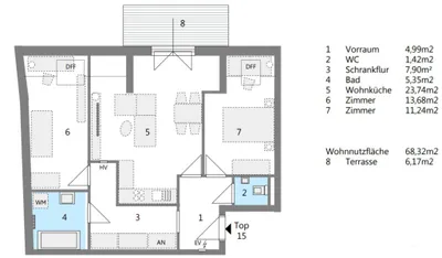 3-Zimmer-Wohnung kaufen in Wien – 68,01 m², € 349.000 – Bild 17 von 17