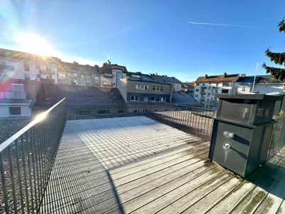 View of PROVISIONSFREI - Modernes Cityloft mit Dachterrasse und Balkon in bester Innenstadtlage