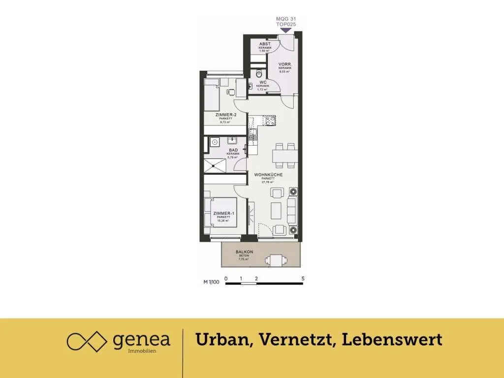 MQG | ERSTBEZUG | Urbanes Wohnen | Frisch und modern - Ansicht 2