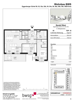 3-Zimmer-Wohnung mieten in Graz – 79,82 m², € 1.062 – Bild 14 von 14
