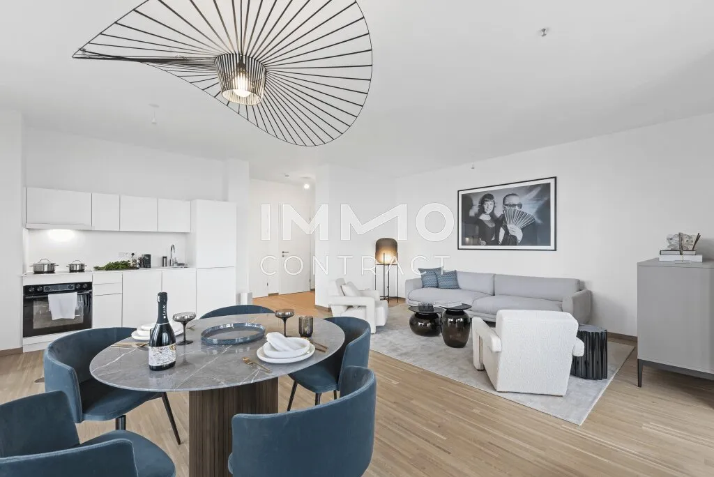 Skyline Living im DC2 Tower - 2 Zimmer, Westsonne & 15 m² Loggia mit Blick auf Kahlenberg & Leopoldsberg - Ansicht 2