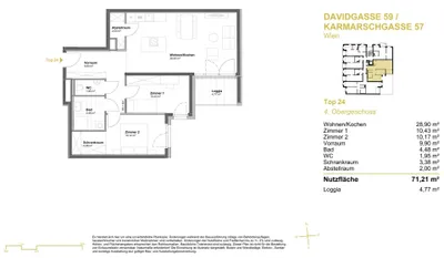 3-Zimmer-Wohnung kaufen in Wien – 71,21 m², € 466.900 – Bild 5 von 7