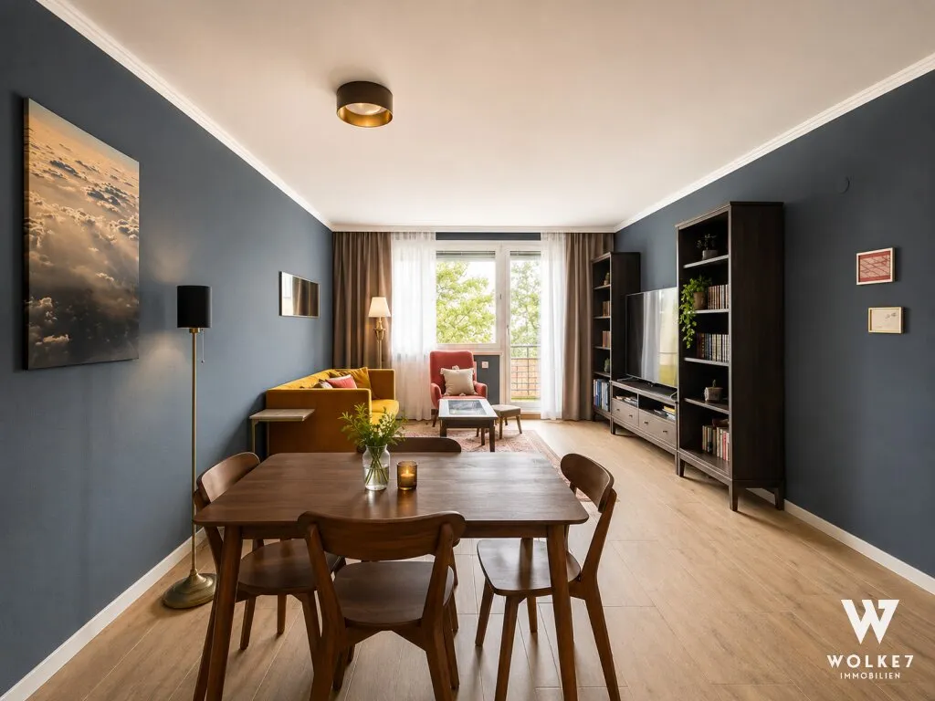 Stilvoll wohnen in Bestlage: 96m² möbliert mit Loggia & Kahlenbergblick Nähe Olympiapark | Obkirchergasse - Ansicht 3