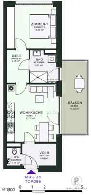 1-Zimmer-Wohnung mieten in Graz – 50 m², € 800 – Bild 11 von 14