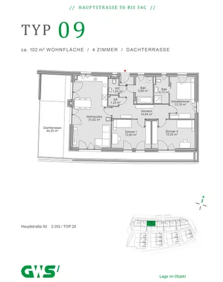 4-Zimmer-Wohnung mieten in Graz-Umgebung – 102,33 m², € 1.985 – Bild 18 von 18