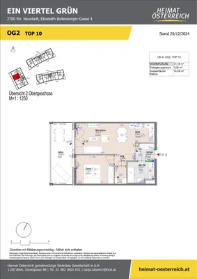 2-Zimmer-Wohnung kaufen in Wiener Neustadt – 51,18 m², € 183.270 – Bild 20 von 31