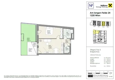 2-Zimmer-Wohnung kaufen in Wien – 53,1 m², € 393.000 – Bild 7 von 7