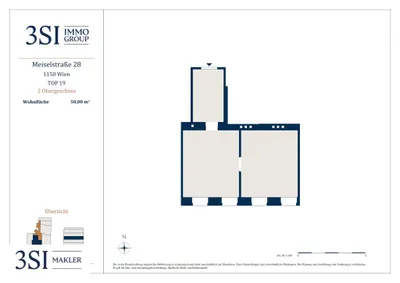 2-Zimmer-Wohnung kaufen in Wien – 50 m², € 125.000 – Bild 11 von 11