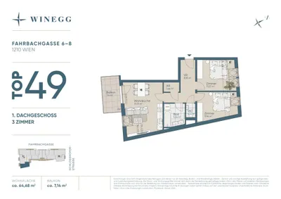 3-Zimmer-Wohnung kaufen in Wien – 64,65 m², € 494.700 – Bild 24 von 24