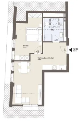 2-Zimmer-Wohnung mieten in Spittal an der Drau – 53,52 m², € 790 – Bild 7 von 7