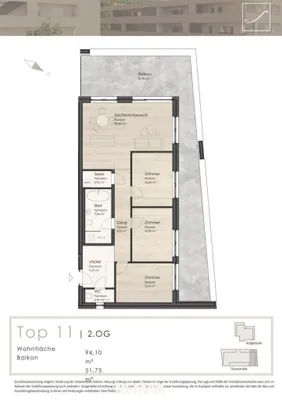 4-Zimmer-Wohnung kaufen in Linz Land – 94,1 m², € 619.000 – Bild 11 von 11