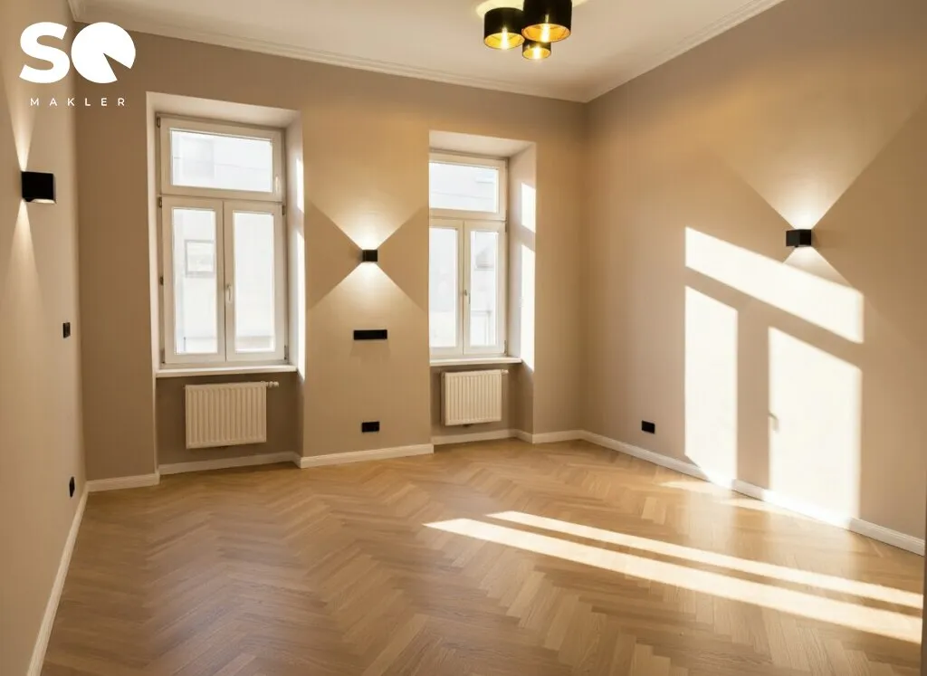 #SQ - ERSTBEZUG - 2 ZIMMER IN RUHIGER LAGE - STILVOLLER ALTBAU, IDEALER GRUNDRISS + FRANZÖSISCHER BALKON - Ansicht 2
