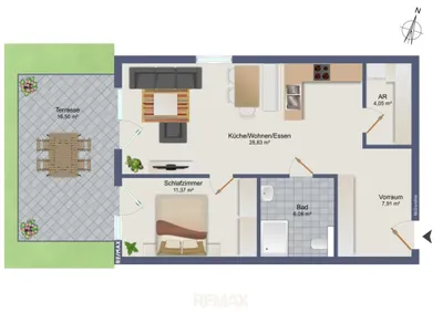 2-Zimmer-Wohnung kaufen in Graz-Umgebung – 58,24 m², € 240.000 – Bild 7 von 7