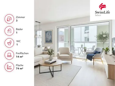 3-Zimmer-Wohnung kaufen in Salzburg Stadt – 72 m², € 644.800 – Bild 2 von 9