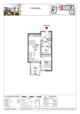 2-Zimmer-Wohnung kaufen in Wien – 47,53 m², € 432.000 – Bild 4 von 4