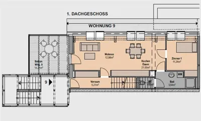 4-Zimmer-Wohnung mieten in Deutschlandsberg – 98,94 m², € 979 – Bild 11 von 12