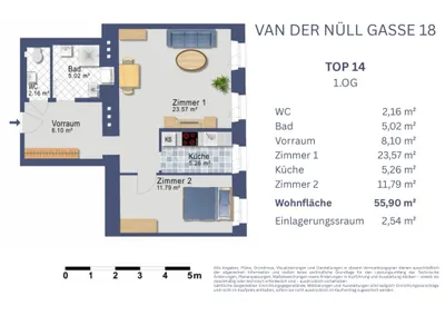 2-Zimmer-Wohnung kaufen in Wien – 55,9 m², € 299.900 – Bild 16 von 16