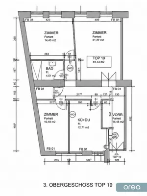 3-Zimmer-Wohnung kaufen in Wien – 82,06 m², € 675.000 – Bild 9 von 9