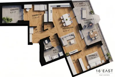 3-Zimmer-Wohnung kaufen in Wien – 73,22 m², € 581.715 – Bild 9 von 9