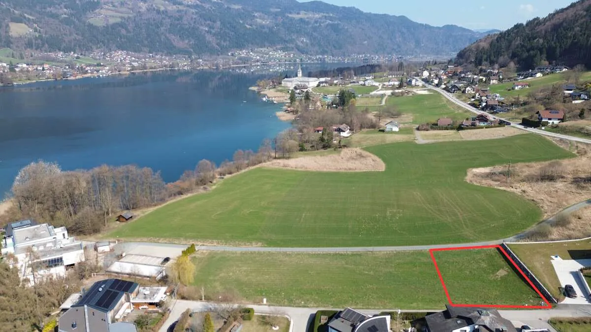 Seltene Gelegenheit: Baugrundstück mit Seepanorama am Ossiacher See - Ansicht 2
