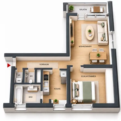 2-Zimmer-Wohnung mieten in Graz – 53 m², € 850 – Bild 14 von 14