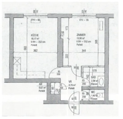 2-Zimmer-Wohnung kaufen in Graz – 42 m², € 109.900 – Bild 6 von 6