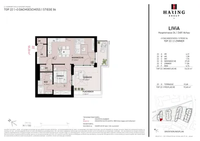 2-Zimmer-Wohnung kaufen in Mödling – 53,76 m², € 311.500 – Bild 9 von 9
