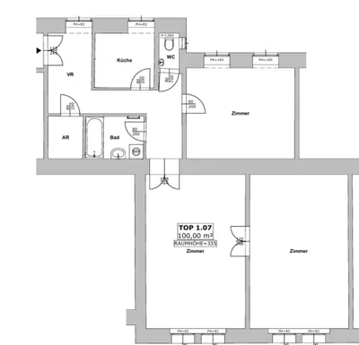 3-Zimmer-Wohnung mieten in Wien – 100 m², € 1.226 – Bild 16 von 16