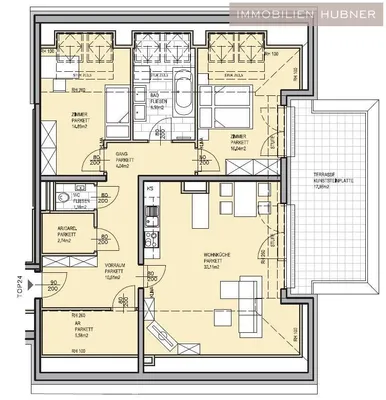 3-Zimmer-Wohnung mieten in Wien – 96 m², € 2.190 – Bild 9 von 11