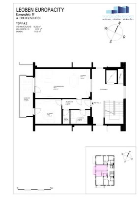 2-Zimmer-Wohnung mieten in Leoben – 66 m², € 973 – Bild 3 von 13