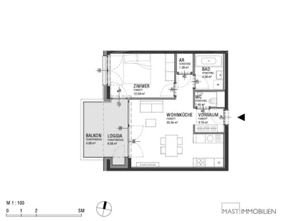 2-Zimmer-Wohnung kaufen in Wien – 55,06 m², € 364.000 – Bild 11 von 11