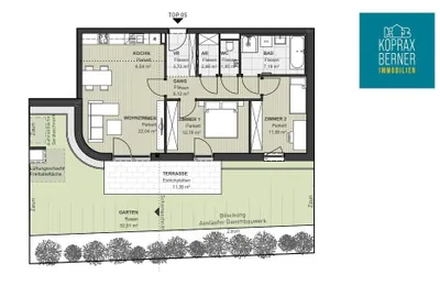 3-Zimmer-Wohnung kaufen in Sankt Pölten – 74,27 m², € 370.800 – Bild 22 von 25