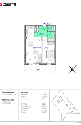 2-Zimmer-Wohnung kaufen in Tulln – 56 m², € 355.000 – Bild 6 von 6
