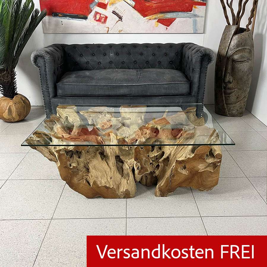 AKTION COUCHTISCH AUS WURZELHOLZ, FREI HAUS LIEFERUNG, Wohnkult im Turm, Teakholz, Teakwurzelholz, kleiner Tisch, Glastisch, Tisch mit Glasplatte, Tisch für Wohnzimmer, Wohnung, Haus, zu Hause, Gastronomie, Hotel, gratis Versand, gratis Lieferung